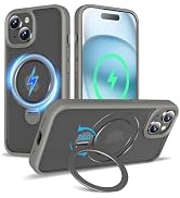 TaeliorTech 2024 Upgraded 360° Rotatable Magnetic Ring Stand for iPhone 15 Case 6.1'',Compatible ...