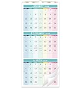 2026 Calendar - 2026 Wall Calendar, JAN. 2026 - DEC. 2026, 11.25" x 26", 3 Month Calendar Display...