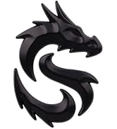 Dragon Zinc Alloy Car Emblem - 3D Metal car Stickers Side Rear Tailgate Bumper Decal Name Plate L...
