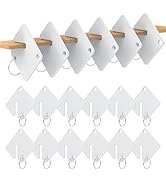 GoorDik 40 Pcs Key Tags Blank Plastic Upgrade Round Split Ring Durable Key Identify Tags Bulk Key...