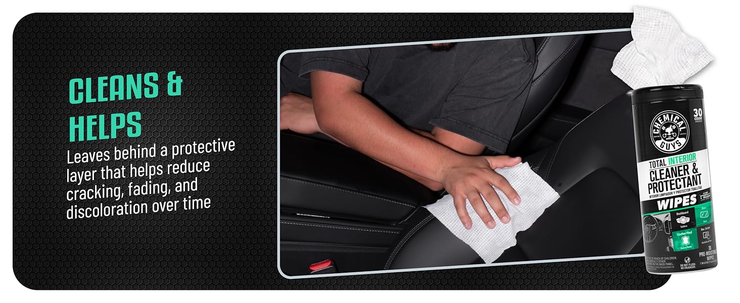 New car scent interior wipes cleaning vehicle interior surfaces quickly without extra tools