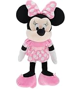 KIDS PREFERRED Disney Baby Minnie Mouse Stuffed Animal Plush Toy with Pink Dress, Baby Doll Minni...