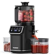 TUUMIIST 3-in-1 Cold Press Juicer Machine, Smart Touch Masticating Juicers for Whole Fruit & Vege...