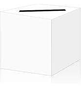 SietDESEO White Money Box Card Box Holder for Wedding Party Birthday Baby Shower Bridal Shower Ra...
