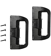 TonGass (2-Pack, Black RV Refrigerator Fridge Upper and Lower Door Handles Compatible with Dometi...