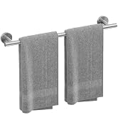 Brushed Nickel Towel Bar, 24 Inch Towel Rack for Bathroom Wall-Mounted, SUS304 Stainless Steel, T...
