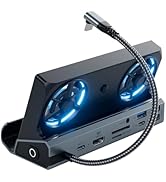 Steam Deck Dock, ROG Ally Dock for Ally X, Dual Fan 12-in-1 Docking Station for Steam Deck/OLED/R...