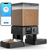 oneisall Automatic Cat Feeder with 5G WiFi, Automatic Cat Food Dispenser for 2 Cats Small Pets, 2...