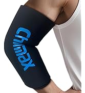 Chilmax Elbow Ice Pack Wrap Compression Sleeve Pain Relief, Tennis Elbow & Golfers Arm Cold Hot P...