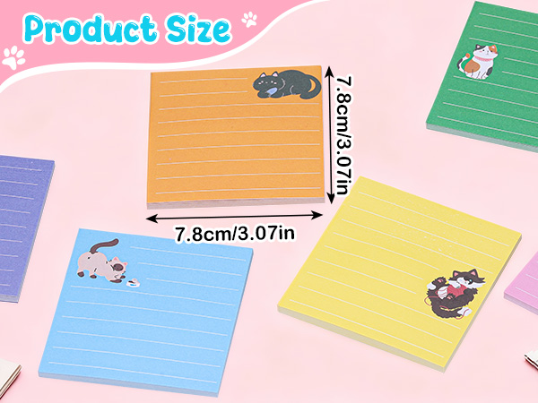cat sticky notes