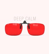 Goiteia Red Clip on Blue Light Blocking Glasses for Sleep-Block Blue & Green Light-Fast and Sound...