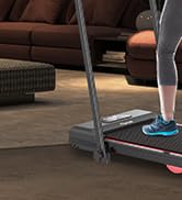 2-in-1 Incline Treadmills for Home, 2.5 HP Compact Walking Pad Under Desk Treadmill with Incline ...