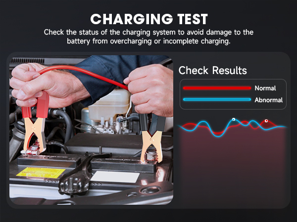 AUTOPHIX BAS100 Car Battery Tester 24V 12V Automotive Alternator Tester Battery Load Tester