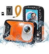 YEEIN 16FT Underwater Camera with Floating Strap and 32G Card, 30MP 18X Zoom Rechargeable Waterpr...