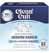 Cleancult Ultra Power Dishwasher Detergent Pods for Sparkling Streak-Free Shine, All-In-One, No P...