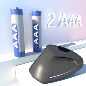 2 AAA batteries