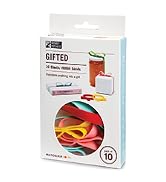 Monkey Business Gifted Multicolor: Elastic Silicone Ribbon Bands for Gift Wrapping, Presents Pack...