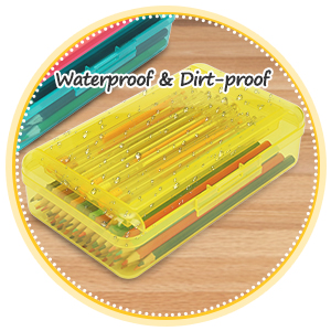 plastic Pencil Box Large Capacity Pencil Boxes Clear Boxes Office Supplies Storage Organizer Box