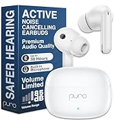 Puro Sound Labs PuroQuiet-Air Active Noise Cancelling Bluetooth Earbuds, Volume-Limited Wireless ...