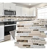 Art3d Peel and Stick Backsplash Tiles for Kitchen, 10-Sheet Stick on Wall Tiles for Kitchen Bathr...