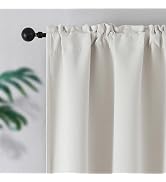 Joydeco Blackout Chenille Curtains - Thermal Insulated Velvet Touch Drapes, Durable Soft Rod Pock...