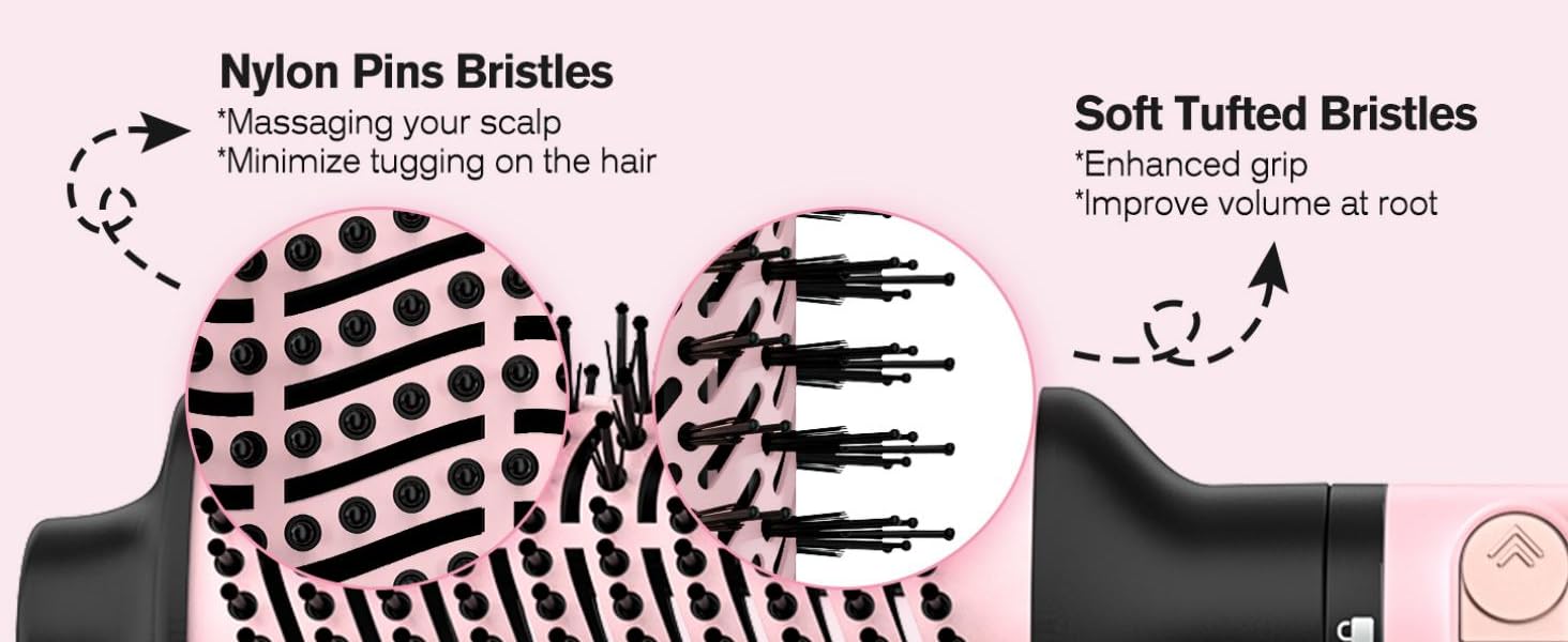rotating hot air brush