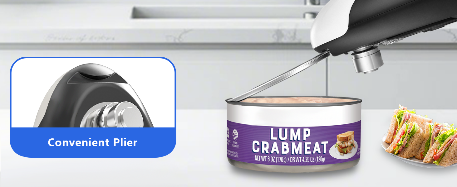 automatic can opener hands free