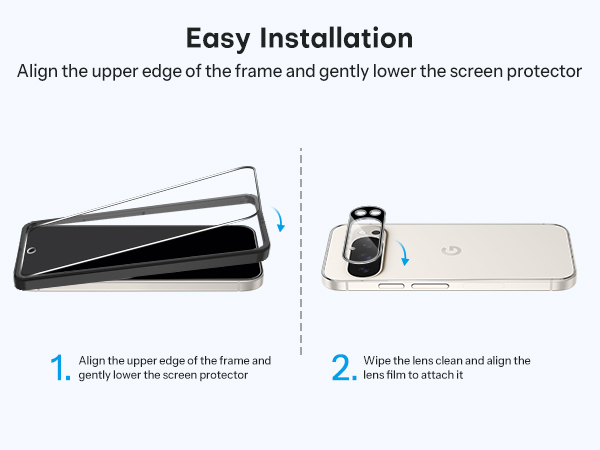 google pixel 9 pro screen protector tempered glass