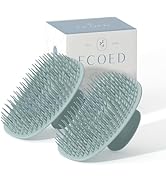 Ecoed 2 PC Scalp Massager Shampoo Brush, Scalp Scrubber & Exfoliator for Dandruff Removal, Wet & ...