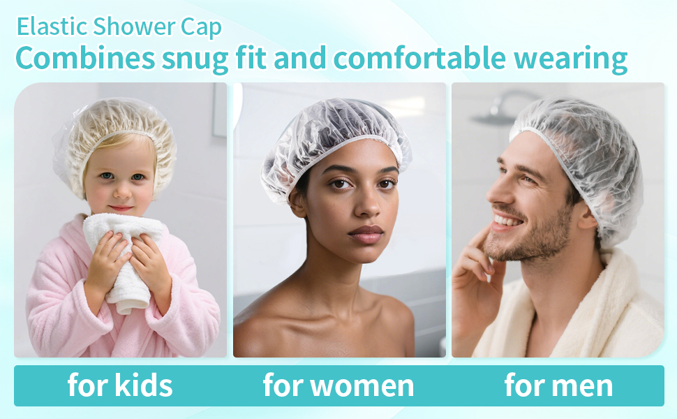 shower caps waterproof reusable
