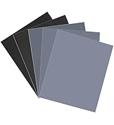 Shineboc Fine Sandpaper Assortment, 9 x 11 Inch Wet Dry Sand Paper, 1000/2000/3000/5000/10000 Gri...