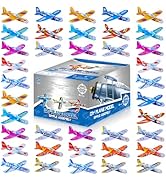 LUCKY GUESS 100 Pcs Foam Gliders Planes Toys, Paper Airplane, Assorted Colors, Easy Assembly, Per...