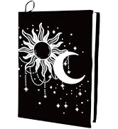 CRASPIRE Moon Sun Stretchable Book Cover Star Washable Reusable Large Nylon Cloth Polyester Book ...
