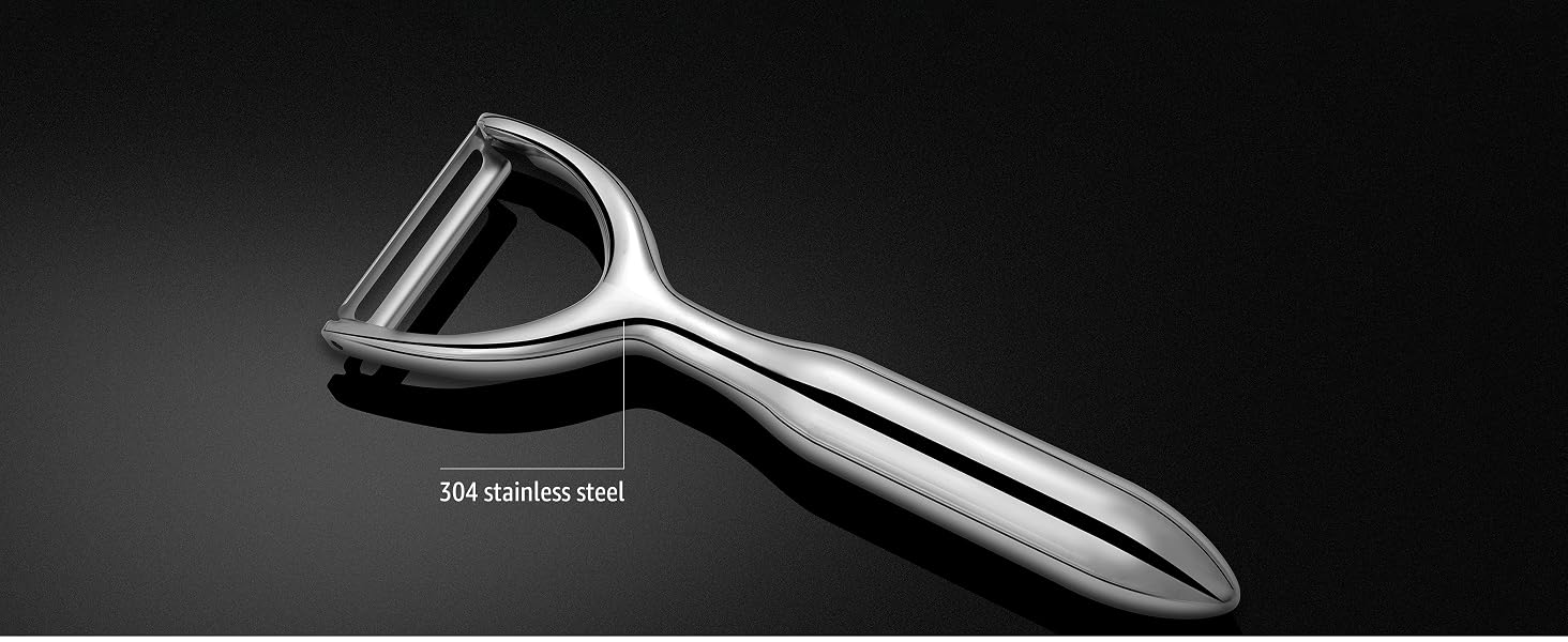 Peeler manufactured with pure 304 stainless steel, offers excellent rust and wear resistance