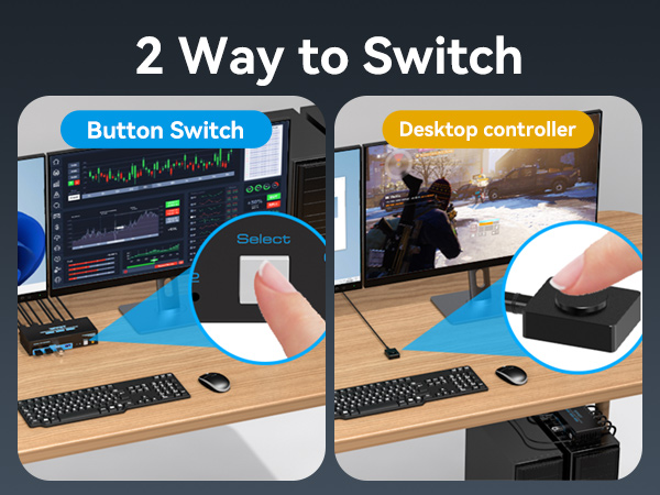 dual monitor kvm switcher