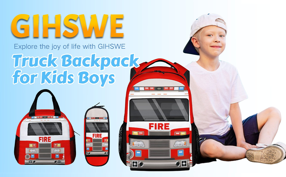 truck gifts, truck school backpack