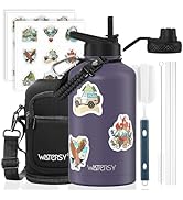 64oz Insulated Water Bottle (Cold for 48 Hrs),BPA Free&Leak Proof,Half Gallon Stainless Steel Wat...