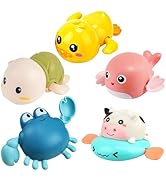 Bath Toy,Cute Animal Clockwork Bathtub Swimming Pool Toy,Baby Bath Toys for Toddlers 1-3, Boys & ...