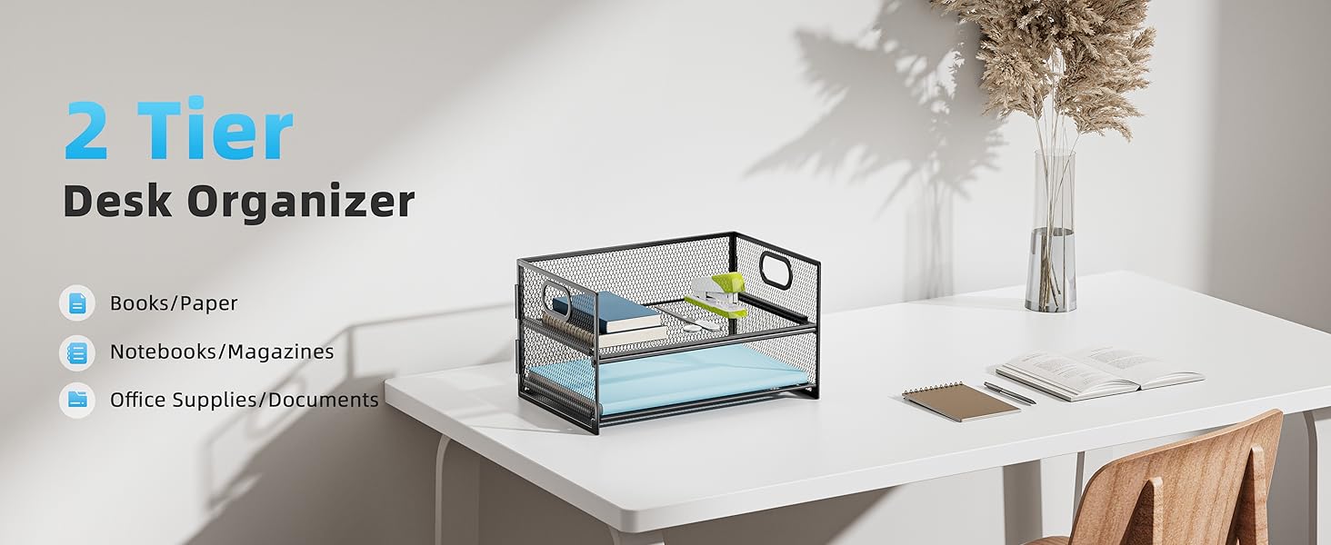 black desk organizer