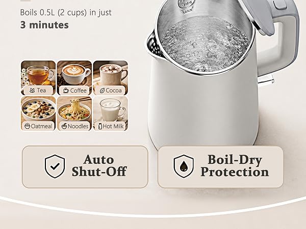 The Ketfii 1.7L electric kettle is designed to make everyday boiling easier