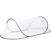 Portable Mosquito Net Tent | Pop-Up Design, High-Density Mesh for Outdoor/Summer Camps with Stora...