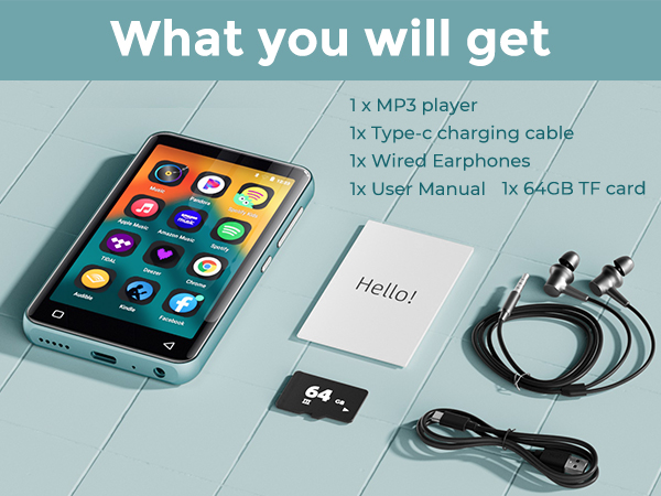 mp3 player bluetooth with spotify for kids