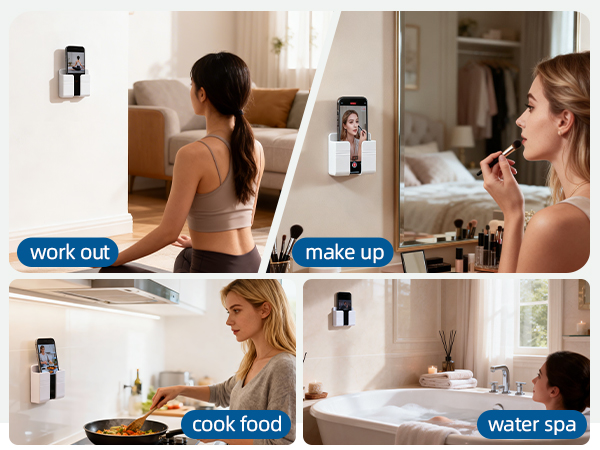 wall mounted phone holder