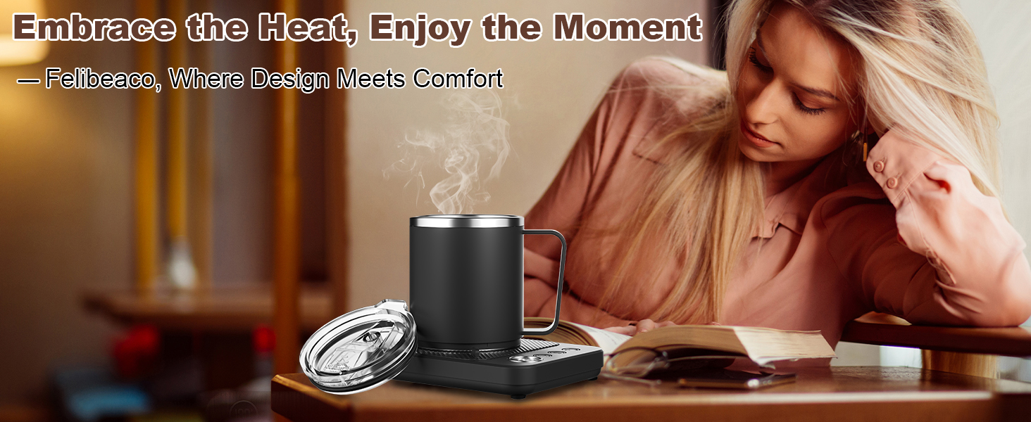 Coffee Mug Warmer Set for Desk, Coffee Cup Warmer with Auto Shut OffTimer, Coffee Mug Cup Heater