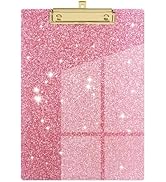 Piasoenc Acrylic Clipboards, Fashion Glitter Clipboard, Stardard Letter Size Clip Board, A4 Size ...