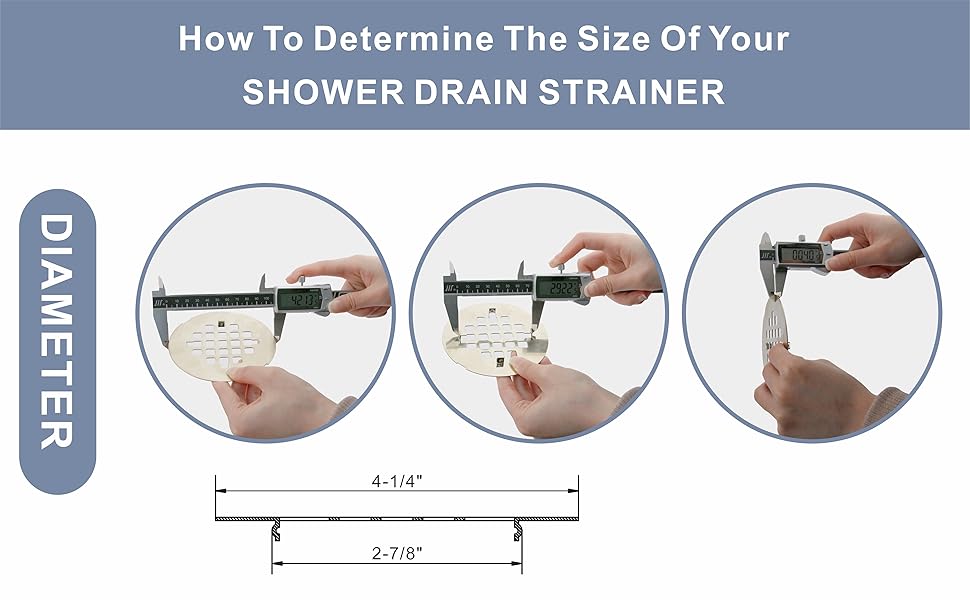 shower drain cover round snap in shower drain cover