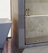 Frameless Double Sliding Glass Shower Door Portofino