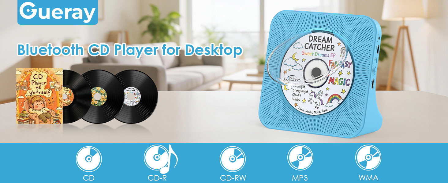 cd player bluetooth gueray