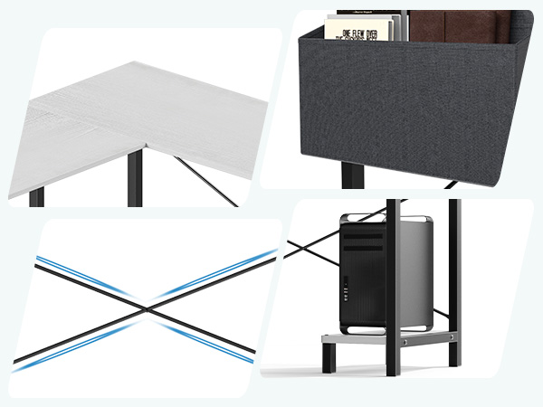 corner desk computer desk black l shaped desk pc desk