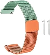 HARFINGTON Stainless Steel Mesh Watch Band Quick Release Metal Replacement Watch Strap with Magne...